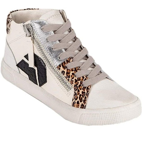 Dolce Vita Zonya sz 6 lizard leopard sneakers - Picture 1 of 7